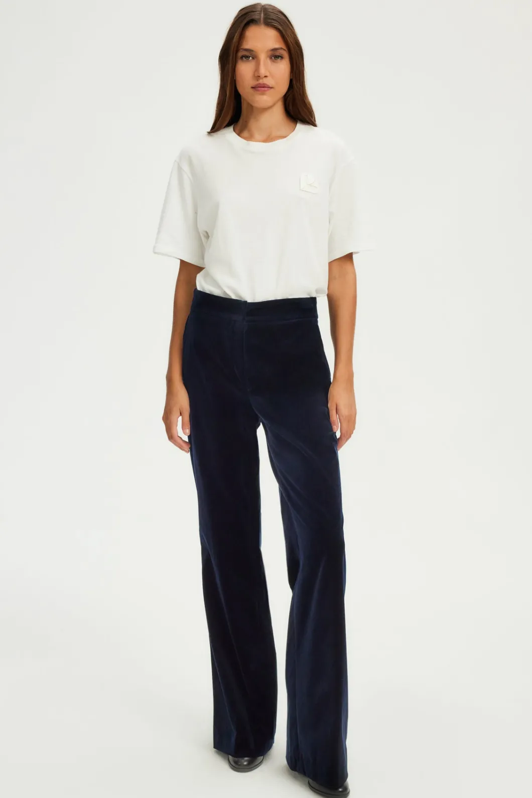 Pantalon large en velours lisse - NAIS | Pablo Cheap