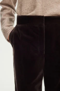 Pantalon large en velours lisse - NAIS | Pablo Discount
