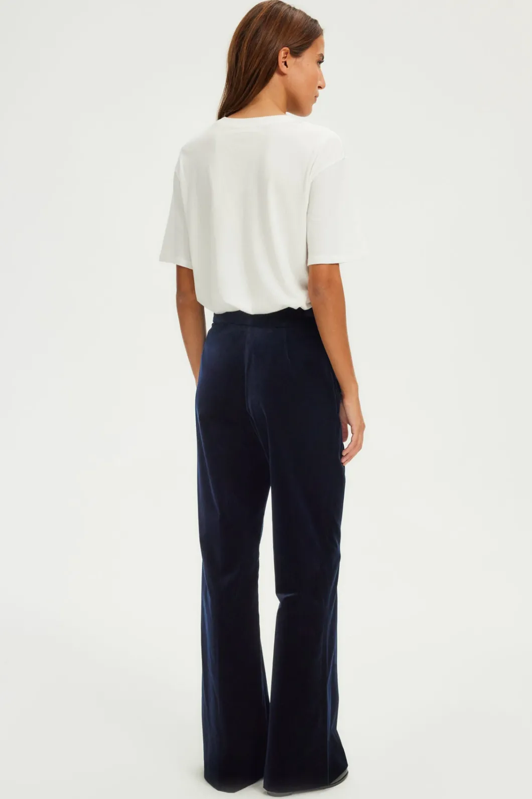 Pantalon large en velours lisse - NAIS | Pablo Cheap
