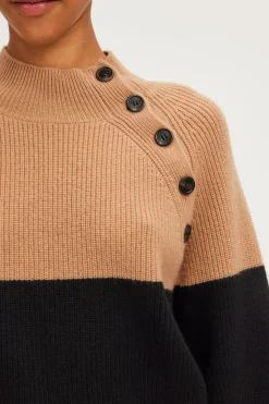 Pull à col montant bicolore - JOVIANE | Pablo Hot