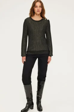 Pull à côtes en lurex - JOIA | Pablo Discount