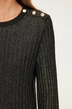 Pull à côtes en lurex - JOIA | Pablo Discount