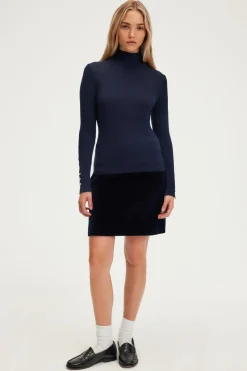 Pull col montant à côtes - JUDIE | Pablo Cheap