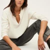 Pull écru ajouré en laine - JULICIA | Pablo Discount