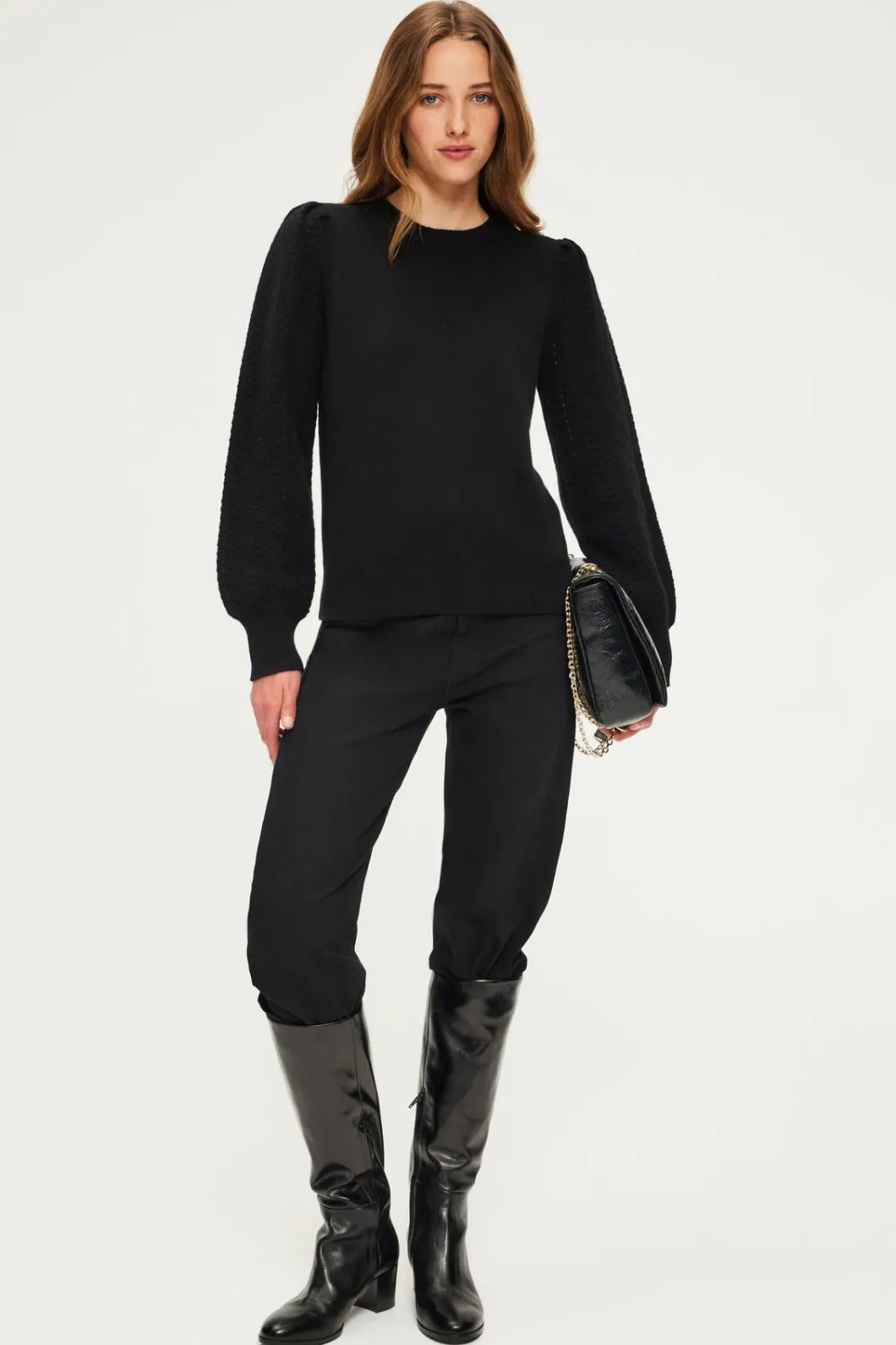 Pull en laine à manches ajourées - JANITA | Pablo Discount