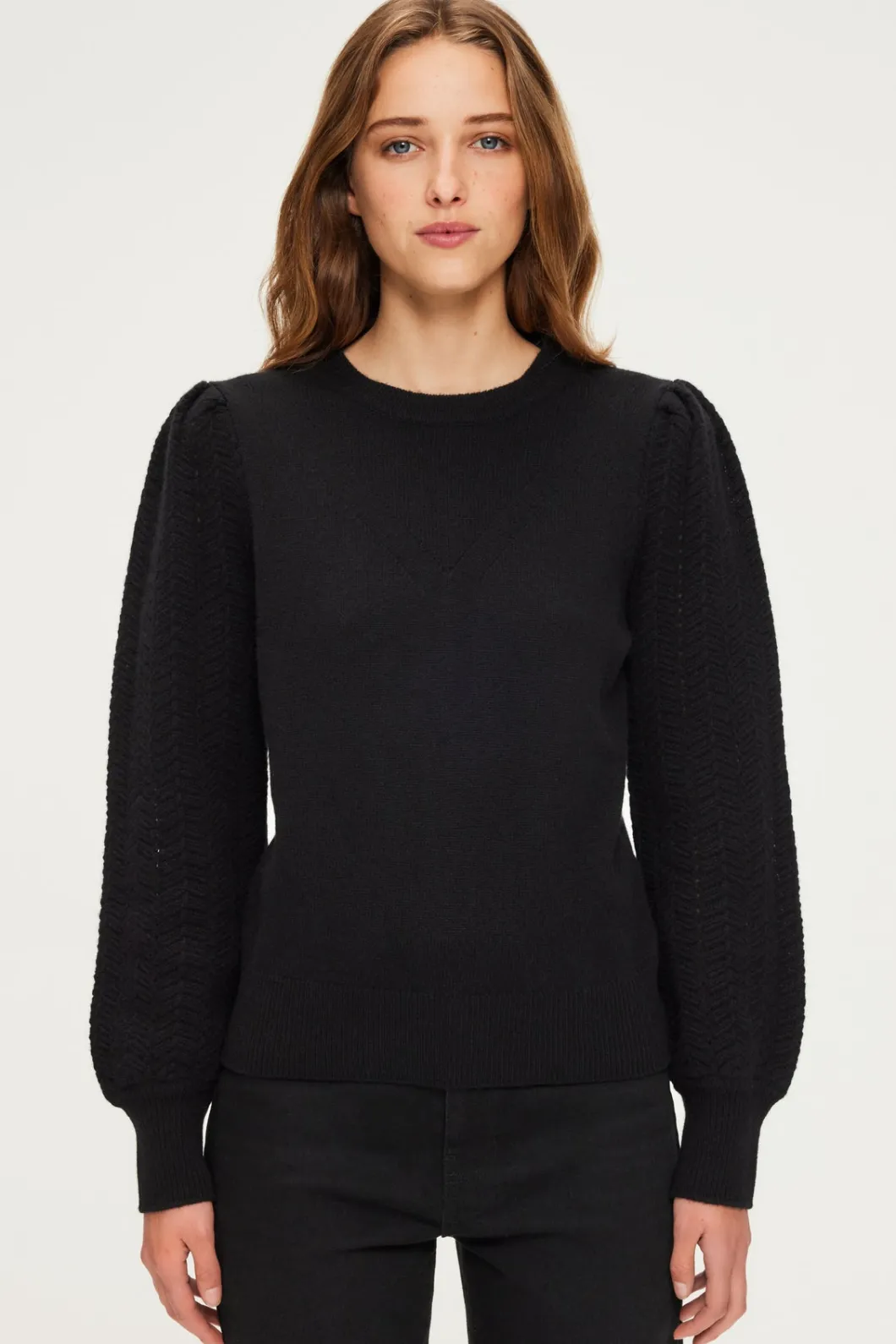 Pull en laine à manches ajourées - JANITA | Pablo Discount