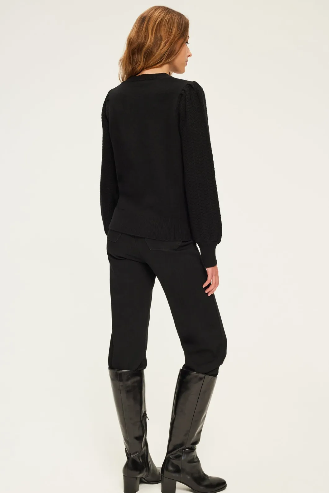 Pull en laine à manches ajourées - JANITA | Pablo Discount