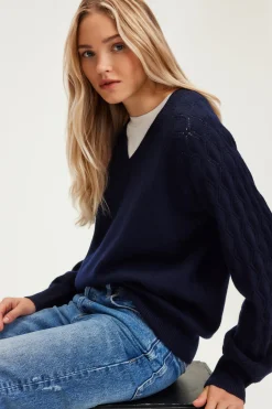 Pull en laine aux manches ajourées - JIOTI | Pablo Sale