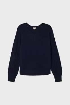 Pull en laine aux manches ajourées - JIOTI | Pablo Sale
