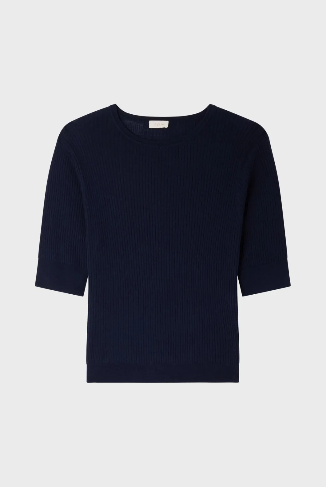 Pull fin à manches courtes à côtes - JULIA | Pablo Clearance