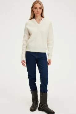 Pull mohair à col dentelle - JULETTE | Pablo Fashion