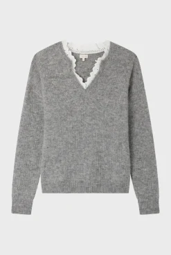 Pull mohair à col dentelle - JULETTE | Pablo Best Sale