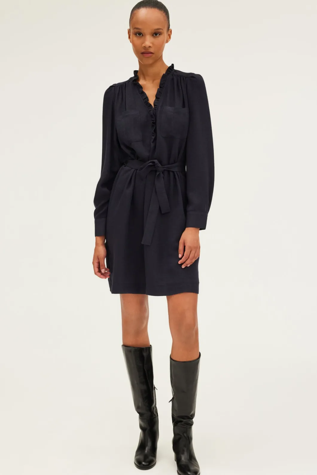 Robe courte à lurex et volants - SONIA | Pablo Best