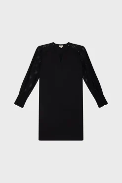 Robe courte aux manches en dentelle - STEPHANIE | Pablo Shop