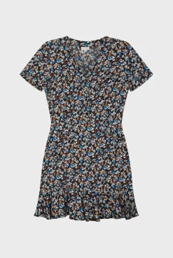 Robe courte cintrée à fleurs - SABRIA | Pablo Sale