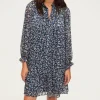 Robe courte en mousseline fleurie - SAMARE | Pablo Shop