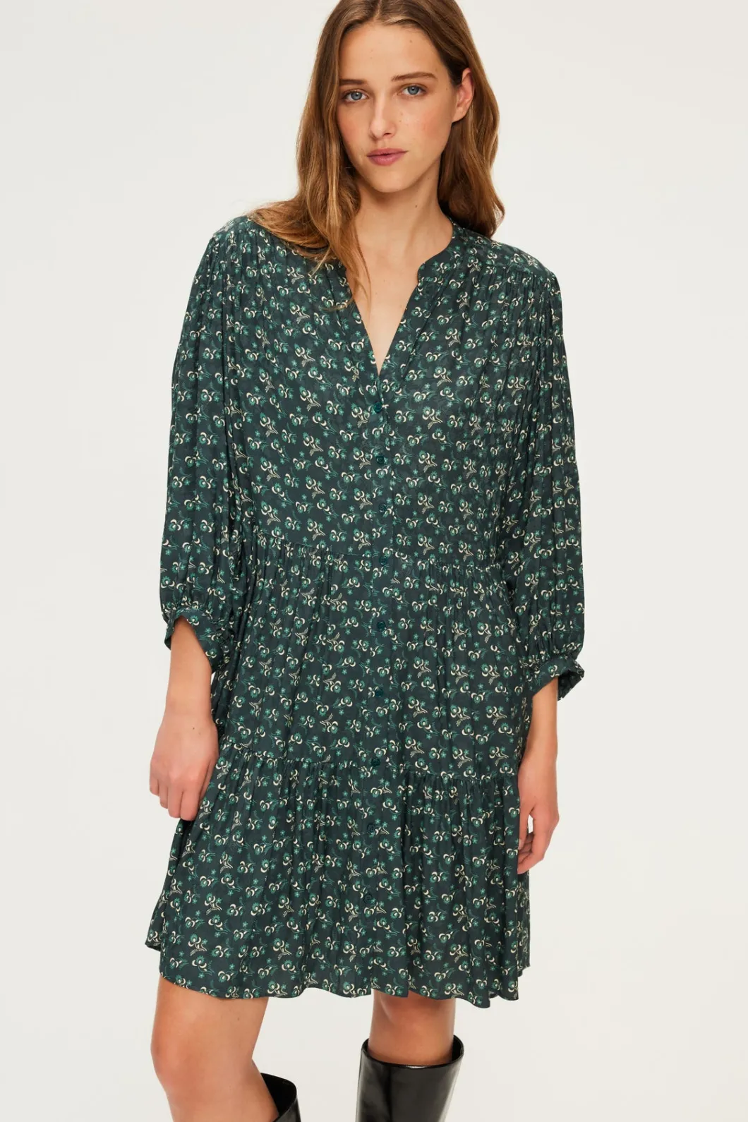 Robe courte et droite à fleurs - SIRINE | Pablo Best