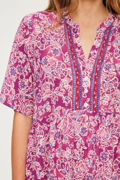 Robe courte et fluide à fleurs - SORINE | Pablo Hot