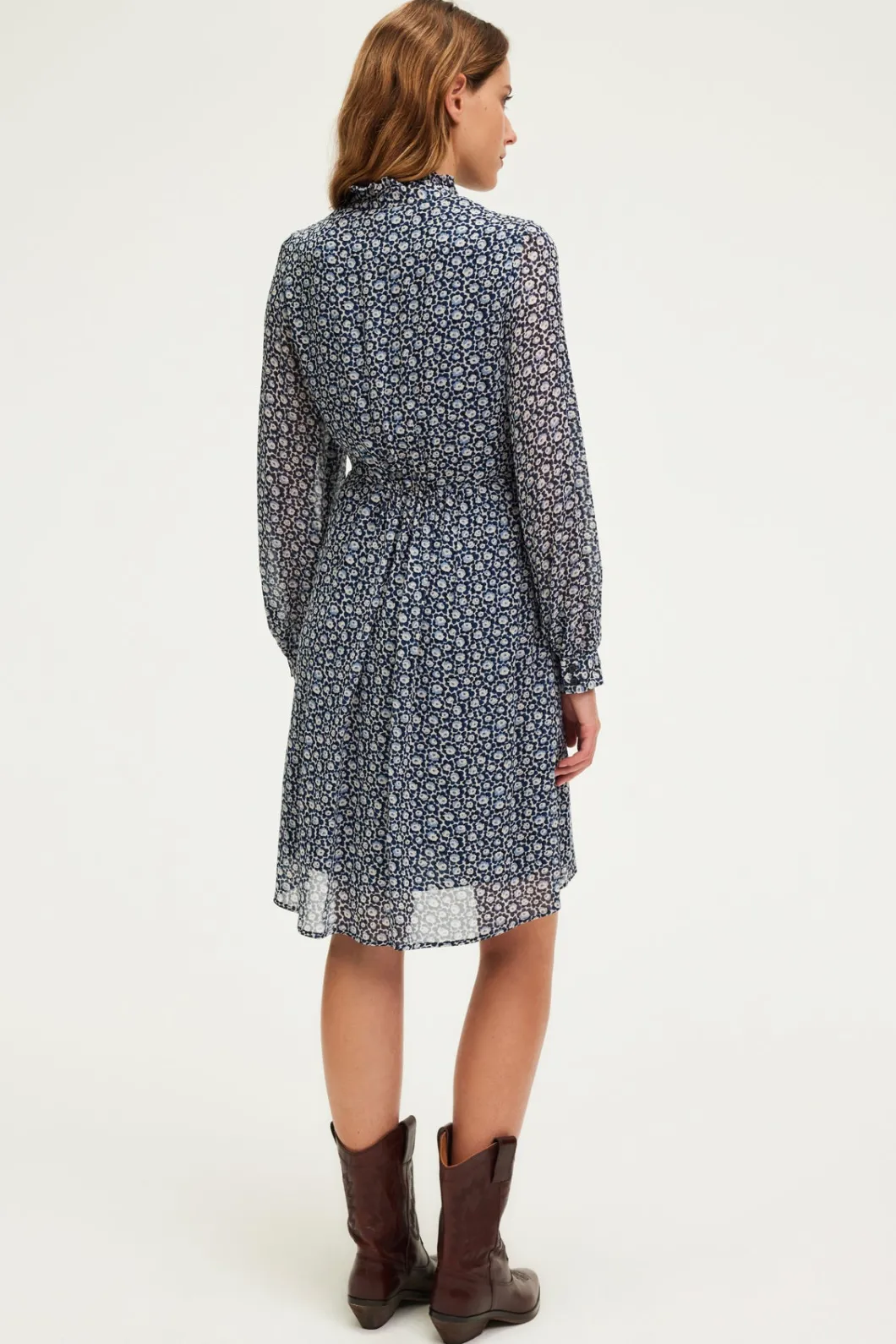 Robe courte imprimé floral bicolore - SHANA | Pablo Discount