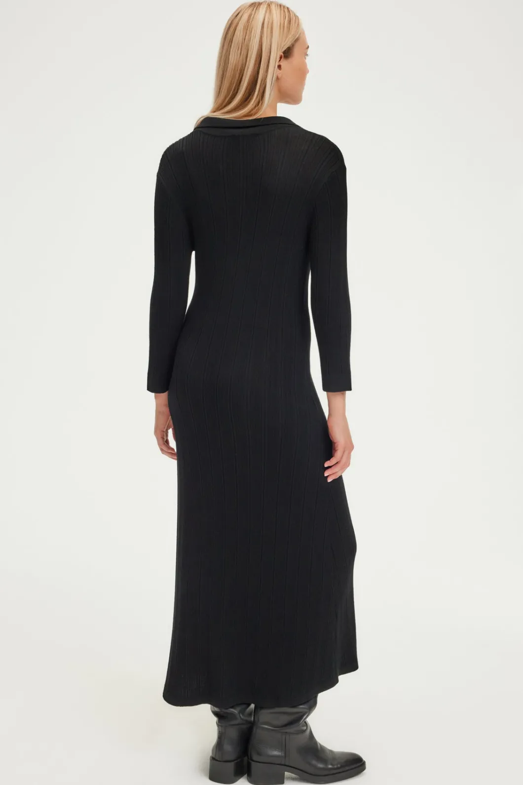 Robe en laine fine à côtes - SYRIELLE | Pablo Store