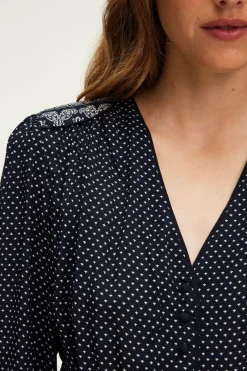Robe longue cintrée imprimée - SYLVIA | Pablo Cheap
