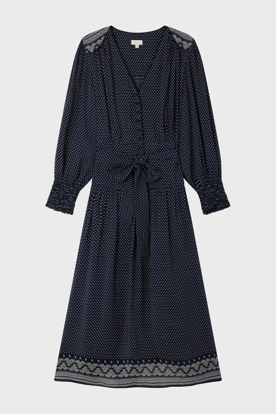 Robe longue cintrée imprimée - SYLVIA | Pablo Cheap