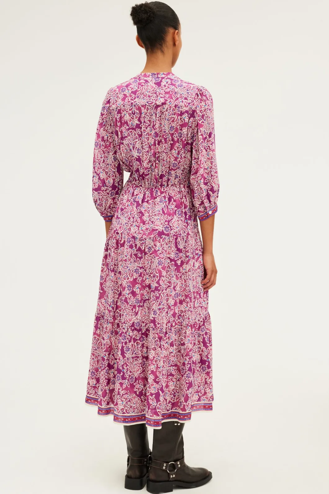 Robe longue et fluide à fleurs - STEPHANN | Pablo Best Sale