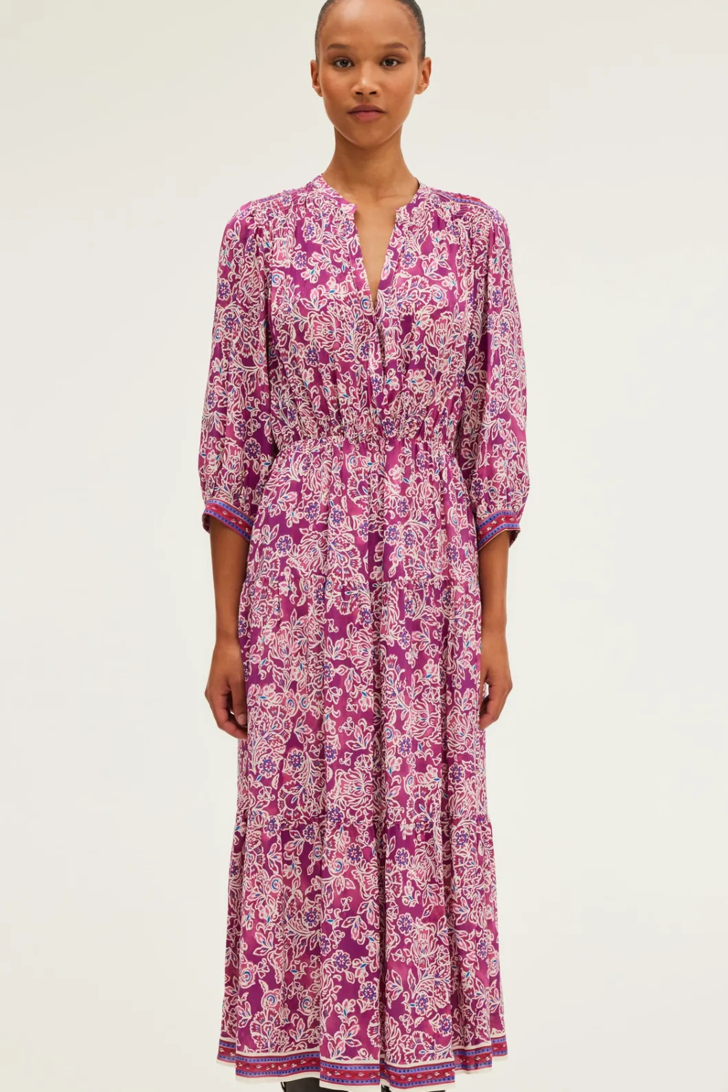 Robe longue et fluide à fleurs - STEPHANN | Pablo Best Sale