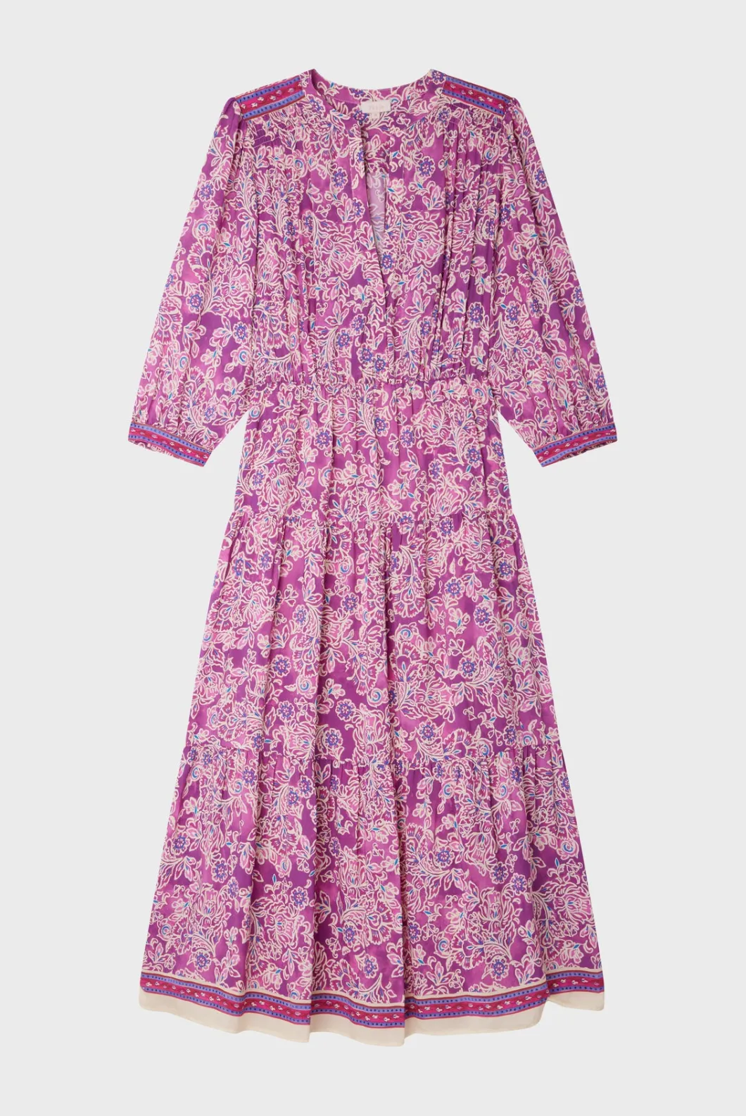 Robe longue et fluide à fleurs - STEPHANN | Pablo Best Sale
