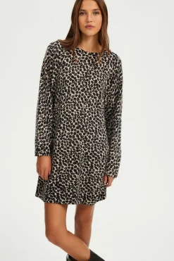 Robe léopard courte en laine - SEVANE | Pablo Best Sale