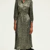 Robe midi en lurex léopard - SYDONIE | Pablo Online