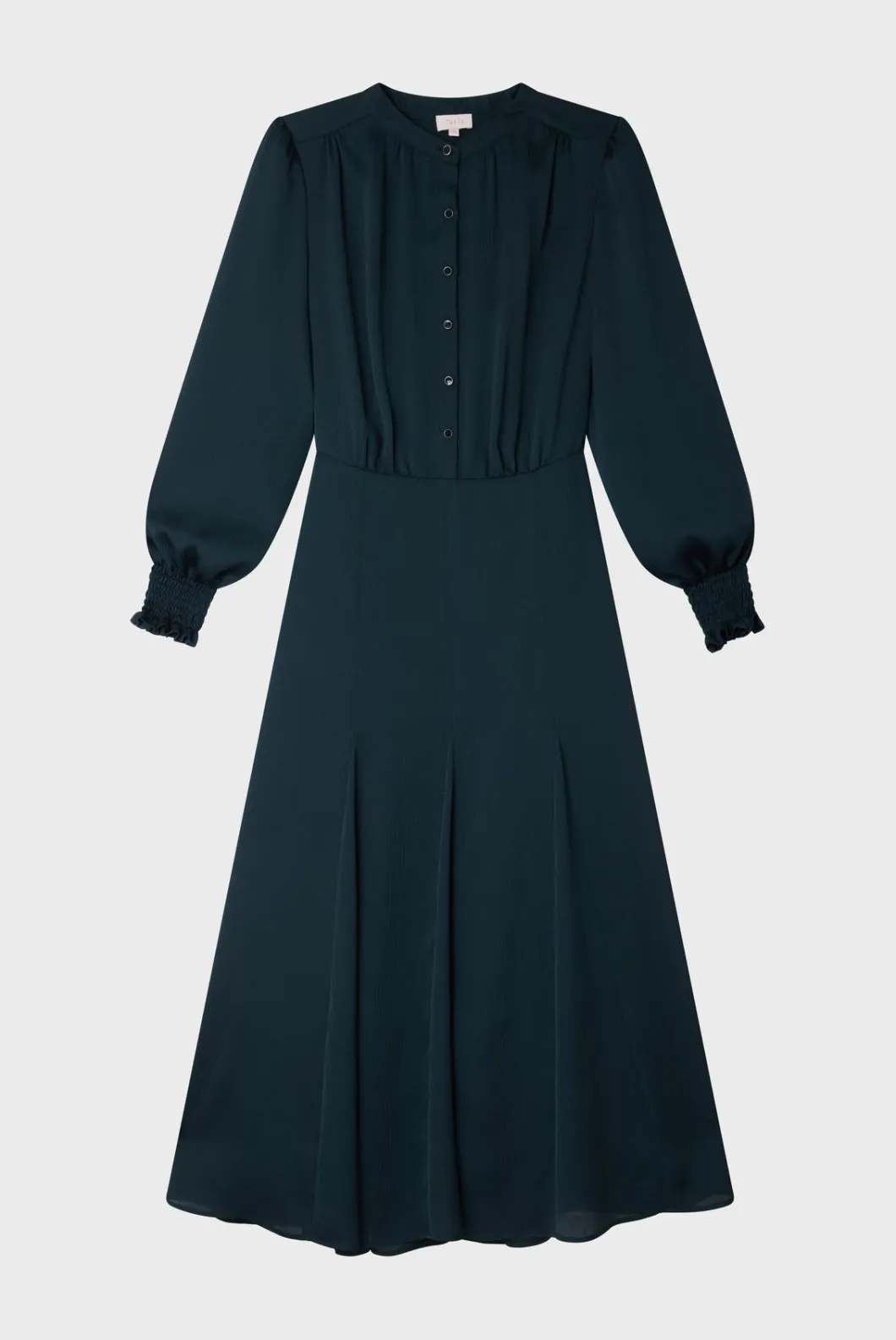 Robe midi satinée unie - SAFA | Pablo Hot