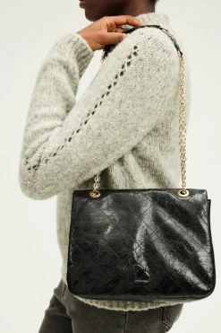 Sac travers en cuir matelassé - LEAH | Pablo Best