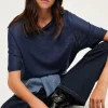 T-shirt manches courtes en lin brillant - AMINA | Pablo Sale