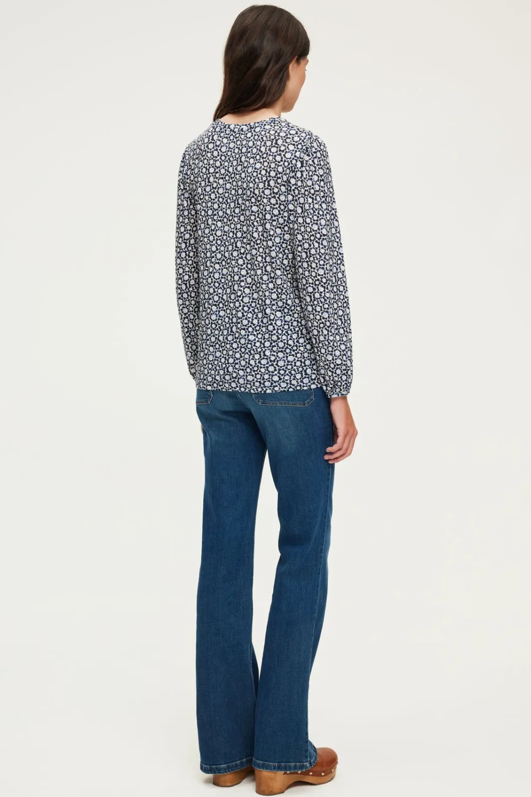 T-shirt manches longues à fleurs - ALEXANDRA | Pablo Sale