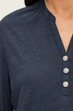T-shirt manches longues et strass - ALYS | Pablo Best Sale