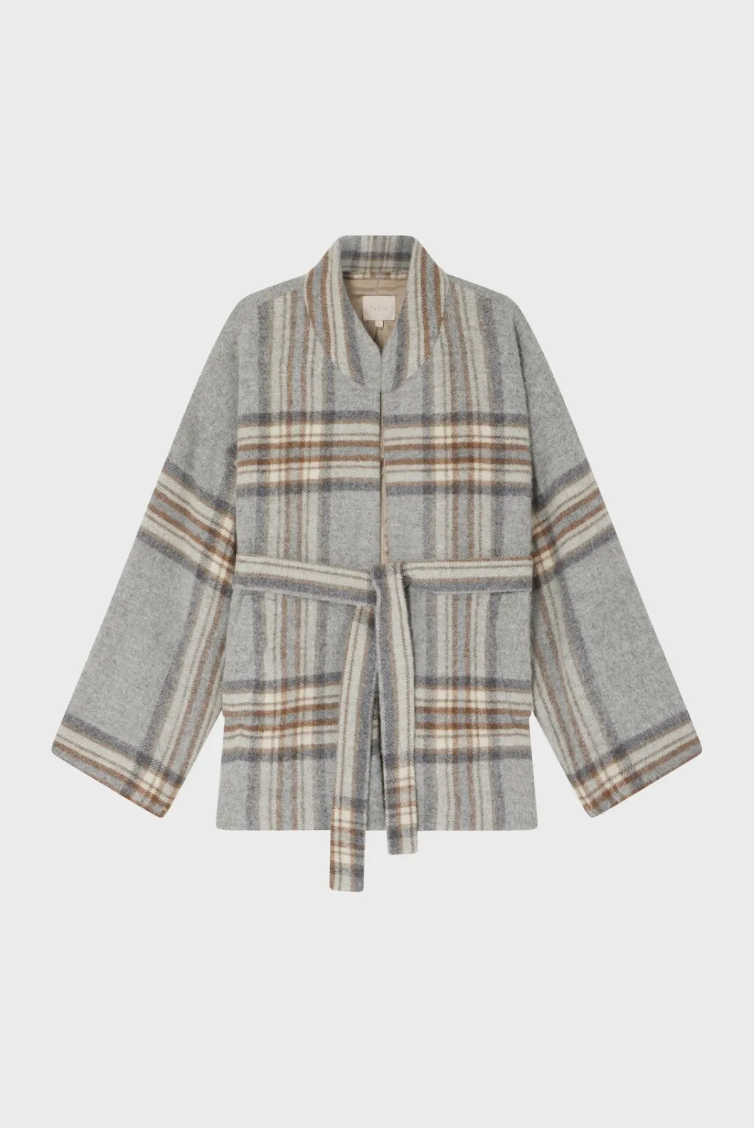 Veste ceinturée à carreaux - MARIECLARA | Pablo Flash Sale