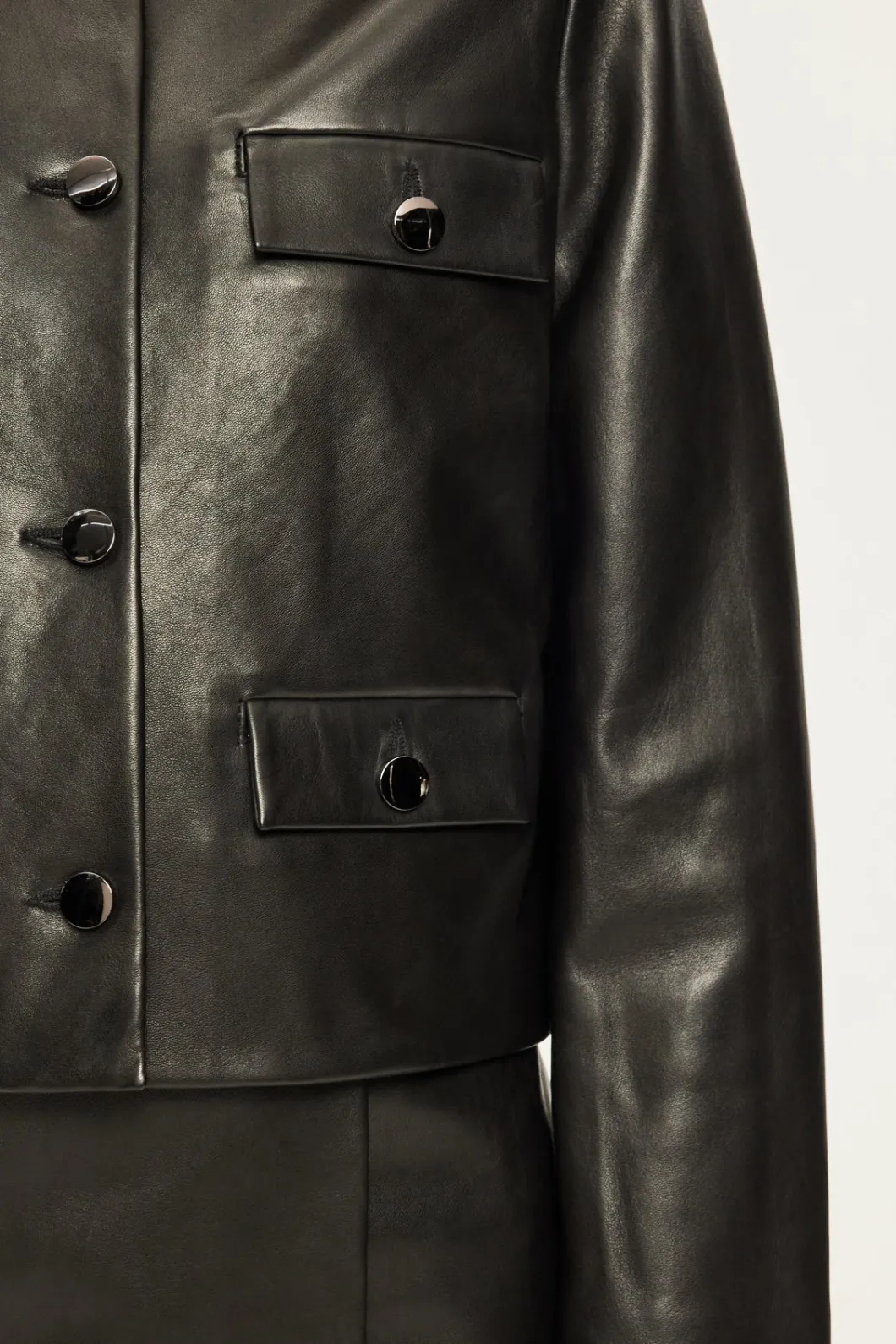 Veste courte en cuir - BURCINE | Pablo New