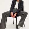 Veste croisée à fines rayures - MARIELLE | Pablo Shop