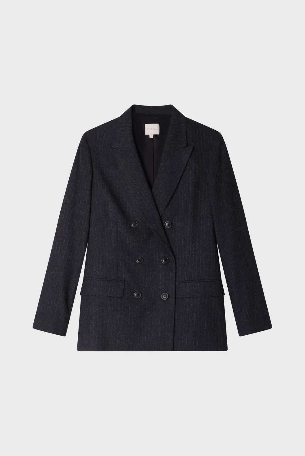 Veste croisée à fines rayures - MARIELLE | Pablo Shop