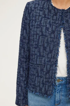 Veste en tweed effet denim - MAUGEEN | Pablo Best Sale