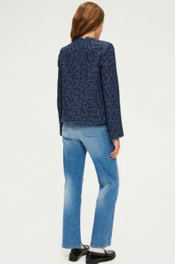 Veste en tweed effet denim - MAUGEEN | Pablo Best Sale