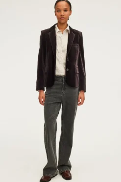 Veste en velours marron - MEGANE | Pablo Hot
